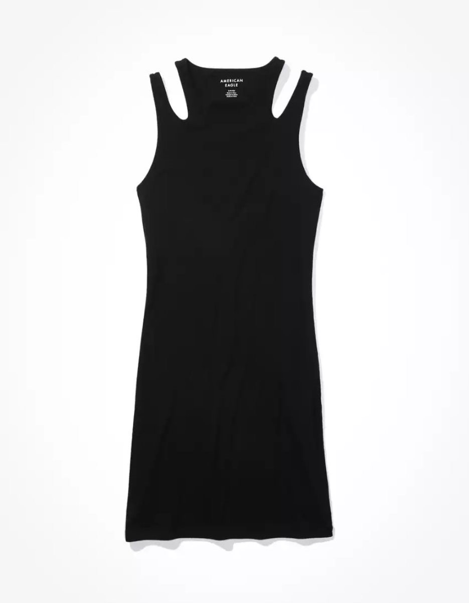 Mini Robe American Eagle AE Cut-Out Tank Noir Femme | GLI-97202648